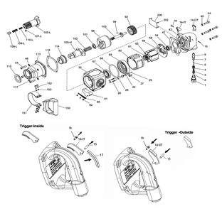 Part Location Diagram of 2050557643 Chicago Pneumatic Decal-Safety Warning